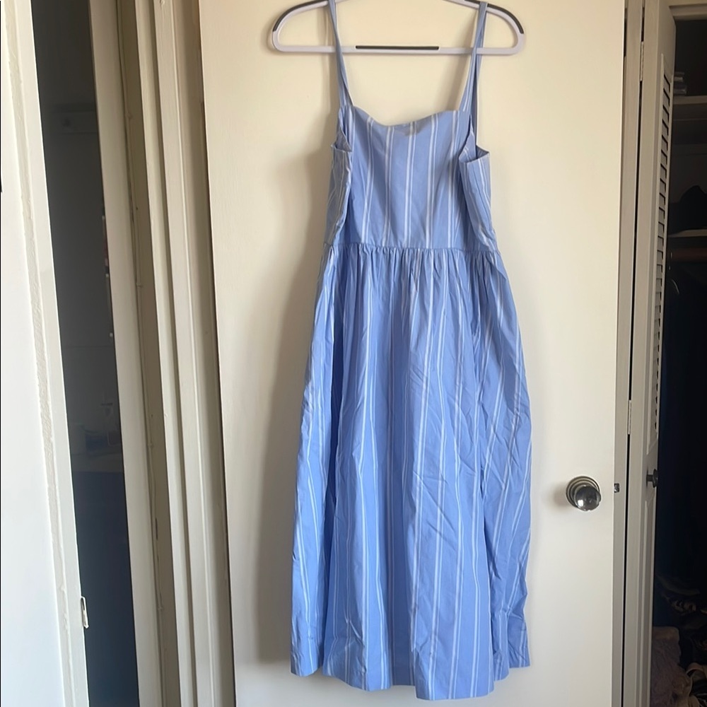 Blue Striped Women's Dress